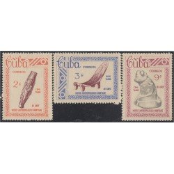 Cuba 671/73 1963 Museo Antropológico Montane MH Cuba 671/73 1963 Museo Antropológico Montane MH