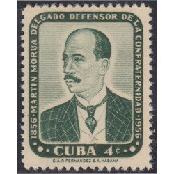 Cuba 448 1957 Martín Morua Delgado Sin Goma Cuba 448 1957 Martín Morua Delgado Sin Goma