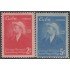 Cuba 329/30 1950 Centenario del nacimiento de Enrique Collazo Sin Goma