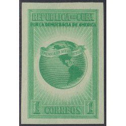 Cuba 269 1942/43 Por la democracia de América Sin Goma Cuba 269 1942/43 Por la democracia de América Sin Goma