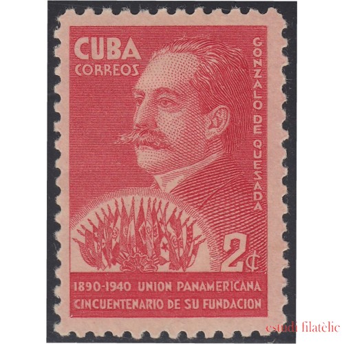 Cuba 262 1940 Gonzalo de Quesada UPU Sin Goma