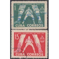 Cuba 663/64 1963 IV Juegos Panamericanos Sao Paulo usados Cuba 663/64 1963 IV Juegos Panamericanos Sao Paulo usados