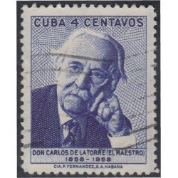 Cuba 492 1958 Don Carlos de la Torre usados Cuba 492 1958 Don Carlos de la Torre usados