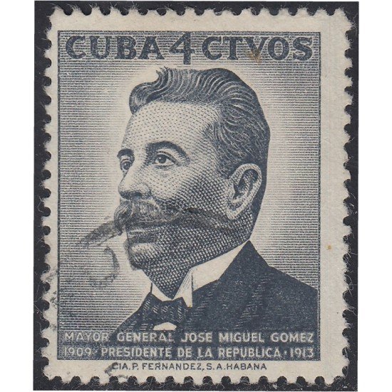 Cuba 479 1958 Mayor Gral José Miguel Gómez usados Cuba 479 1958 Mayor Gral José Miguel Gómez usados