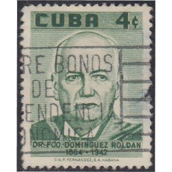 Cuba 475 1958 Dr Francisco Domínguez Roldán usados Cuba 475 1958 Dr Francisco Domínguez Roldán usados