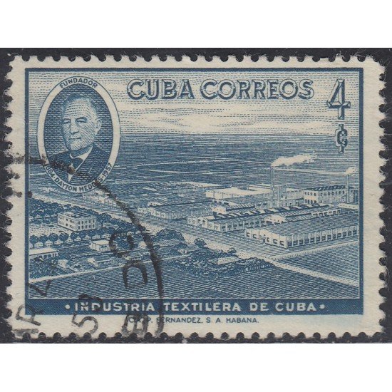 Cuba 474 1958 Dayton Hedges Industria textilera de Cuba usados Cuba 474 1958 Dayton Hedges Industria textilera de Cuba usados