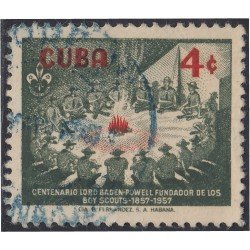 Cuba 449 1957 Lord Baden Powell fundador de los Boy Scouts usados Cuba 449 1957 Lord Baden Powell fundador de los Boy Scouts usados