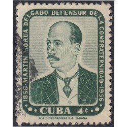 Cuba 448 1957 Martín Morua Delgado usados Cuba 448 1957 Martín Morua Delgado usados