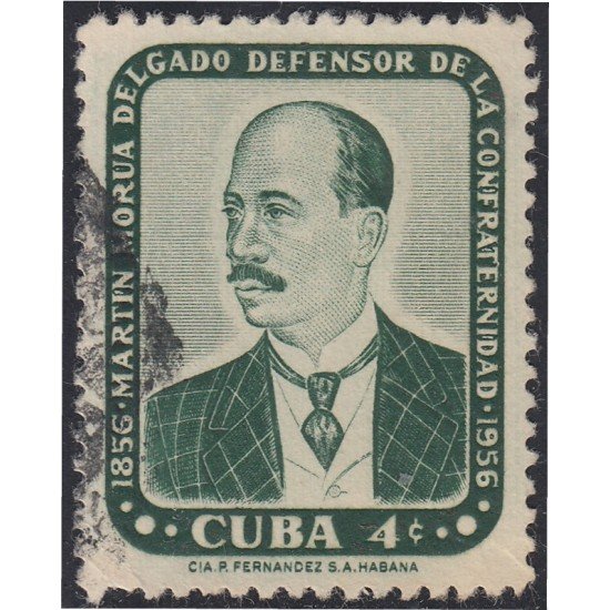 Cuba 448 1957 Martín Morua Delgado usados Cuba 448 1957 Martín Morua Delgado usados