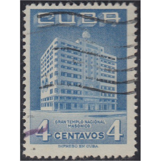 Cuba 440 1956 Gran Templo Nacional Masónico usados Cuba 440 1956 Gran Templo Nacional Masónico usados