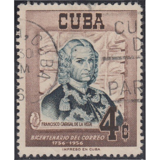 Cuba 434 1956 Francisco Cagigal de la Vega usados Cuba 434 1956 Francisco Cagigal de la Vega usados