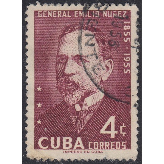 Cuba 433 1955 Gral. Emilio Nuñez usados Cuba 433 1955 Gral. Emilio Nuñez usados