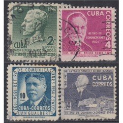 Cuba 426/29 1955 Retiro de comunicaciones usados Cuba 426/29 1955 Retiro de comunicaciones usados