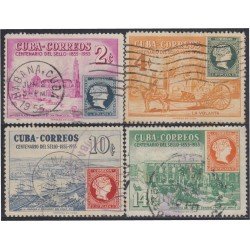 Cuba 422/25 1955 Centenario del sello usados Cuba 422/25 1955 Centenario del sello usados