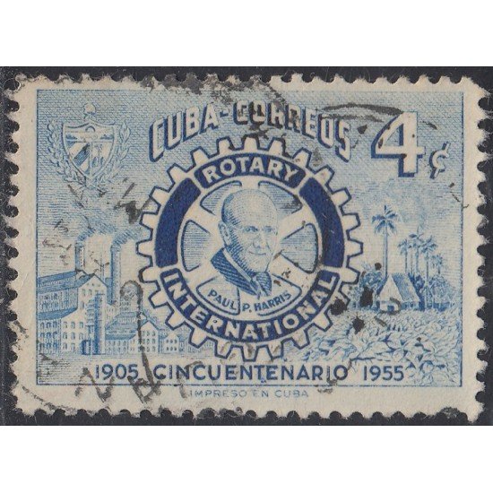 Cuba 419 1955 Rotary Internacional Paul P. Harris usados Cuba 419 1955 Rotary Internacional Paul P. Harris usados