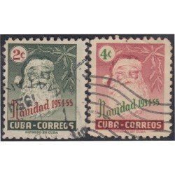 Cuba 417/18 1954 Navidad Christmas usados Cuba 417/18 1954 Navidad Christmas usados