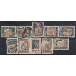 Cuba 385/94 1953 Centenario del nacimiento de José Martí usados Cuba 385/94 1953 Centenario del nacimiento de José Martí usados