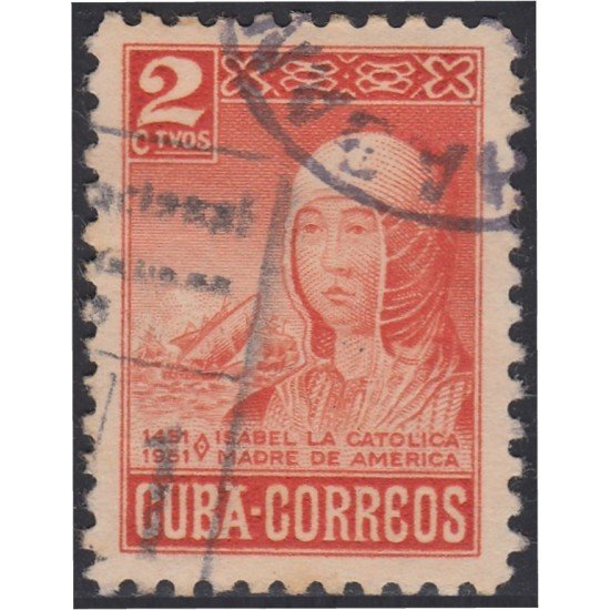 Cuba 356 1952 Isabel La Católica Madre de América usados Cuba 356 1952 Isabel La Católica Madre de América usados