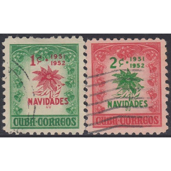 Cuba 352AB 1951 Navidad Christmas usados Cuba 352AB 1951 Navidad Christmas usados