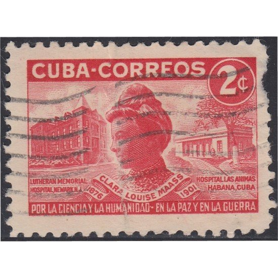 Cuba 346 1951 Clara Louise Maass usados