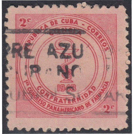 Cuba 317 1948 1º Congreso Panamericano de Farmacia usados Cuba 317 1948 1º Congreso Panamericano de Farmacia usados