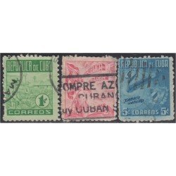 Cuba 314/16 1948 Tabaco Habano usados Cuba 314/16 1948 Tabaco Habano usados