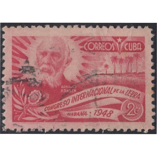 Cuba 303 1948 Armauer Hansen Congreso Internacional de La Lepra usados Cuba 303 1948 Armauer Hansen Congreso Internacional de La Lepra usados