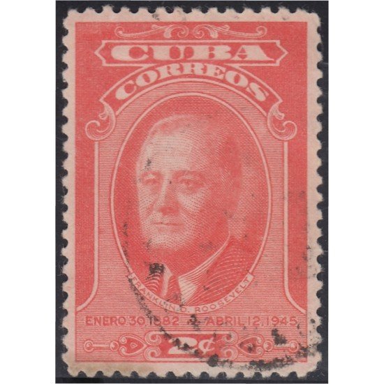 Cuba 298 1947 Franklin D. Roosevelt usados Cuba 298 1947 Franklin D. Roosevelt usados