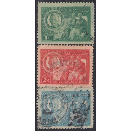 Cuba 297AC 1947 Antonio Oms Sarret Retiro de Comunicaciones usados Cuba 297AC 1947 Antonio Oms Sarret Retiro de Comunicaciones usados