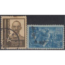 Cuba 267/68 1941 Mayor Gral Guillermo Moncada usados Cuba 267/68 1941 Mayor Gral Guillermo Moncada usados