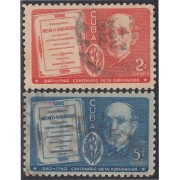 Cuba 264/65 1940 100 Años de la publicación de Repertorio Médico Habanero por Nicolás Gutiérrez usados