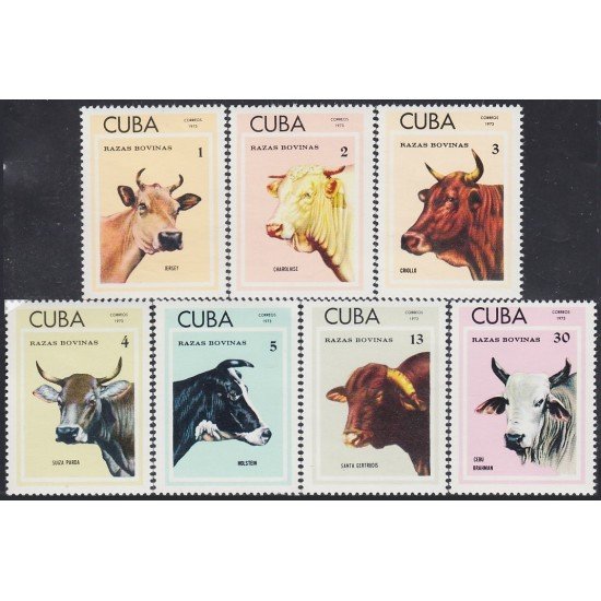 Cuba 1679/85 1973 Razas Bovinas MH Cuba 1679/85 1973 Razas Bovinas MH