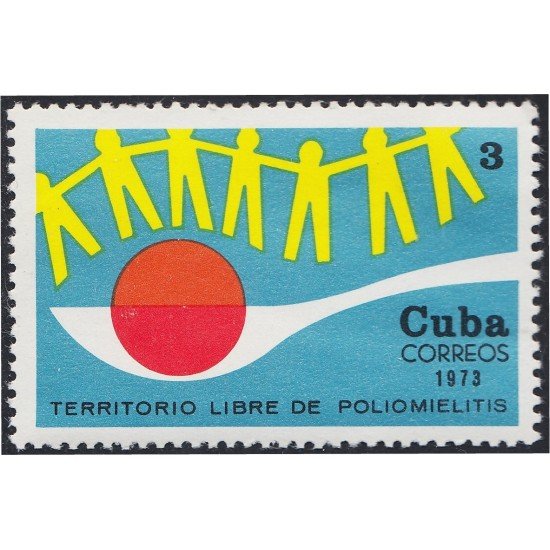Cuba 1663 1973 Territorio libre de poliomielitis MH Cuba 1663 1973 Territorio libre de poliomielitis MH