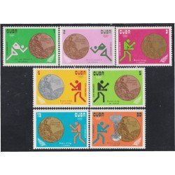 Cuba 1641/47 1973 Victorias olímpicas en Munich Medallas MH Cuba 1641/47 1973 Victorias olímpicas en Munich Medallas MH