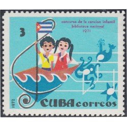 Cuba 1585 1972 Concurso de la canción infantil Biblioteca Nacional MH Cuba 1585 1972 Concurso de la canción infantil Biblioteca Nacional MH