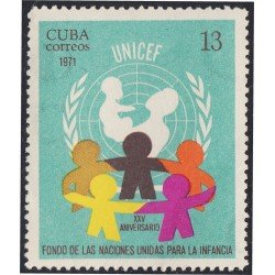 Cuba 1539 1971 XXV Aniversario de los fondos de las Naciones Unidas para la infancia MH Cuba 1539 1971 XXV Aniversario de los fondos de las Naciones Unidas para la infancia MH