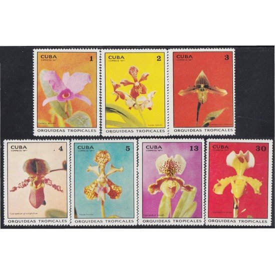 Cuba 1499/05 1971 Orquídeas Tropicales Flores Flowers MH Cuba 1499/05 1971 Orquídeas Tropicales Flores Flowers MH