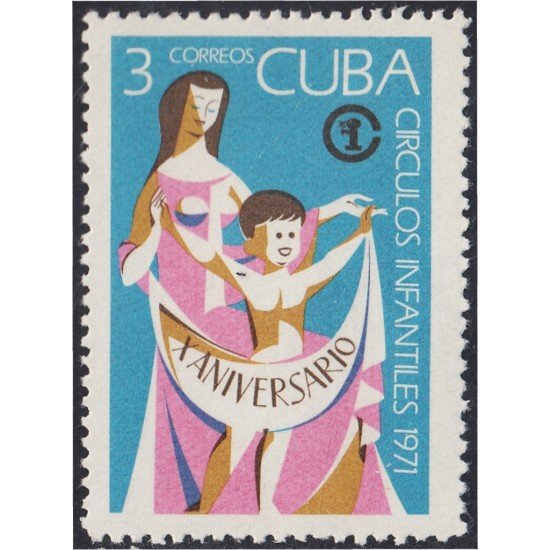 Cuba 1486 1971 X Aniversario de los Círculos infantiles MH Cuba 1486 1971 X Aniversario de los Círculos infantiles MH