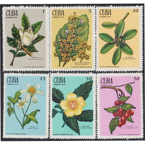 Cuba 1377/82 1970 Plantas Medicinales MH