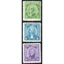Cuba 1313/15 1969 Máximo Gómez José Martí y José Antonio Saco MH Cuba 1313/15 1969 Máximo Gómez José Martí y José Antonio Saco MH