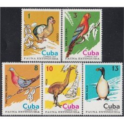 Cuba 1788/92 1974 Fauna Extinguida Paloma Ara MNH Cuba 1788/92 1974 Fauna Extinguida Paloma Ara MNH