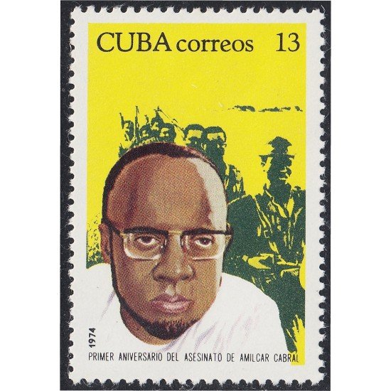 Cuba 1738 1974 Primer Aniversario del asesinato de Amilcar Cabral MNH Cuba 1738 1974 Primer Aniversario del asesinato de Amilcar Cabral MNH