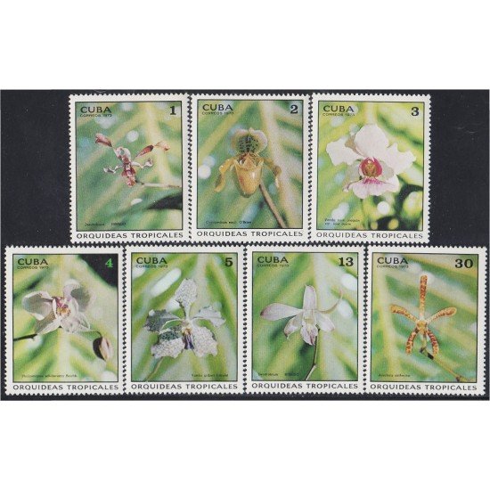 Cuba 1656/62 1973 Orquídeas Tropicales Flores Flowers MNH Cuba 1656/62 1973 Orquídeas Tropicales Flores Flowers MNH