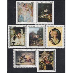 Cuba 1649/55 1973 Obras de Arte del Museo Nacional MNH Cuba 1649/55 1973 Obras de Arte del Museo Nacional MNH