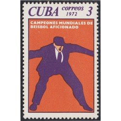 DEP4 Cuba 1640 1972 Cuba Campeón de Béisbol aficionado MNH DEP4 Cuba 1640 1972 Cuba Campeón de Béisbol aficionado MNH