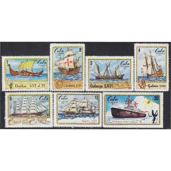 Cuba 1623/29 1972 Barcos Ships MNH Cuba 1623/29 1972 Barcos Ships MNH