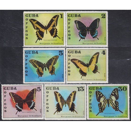 Cuba 1605/11 1972 Mariposas Butterflies MNH Cuba 1605/11 1972 Mariposas Butterflies MNH