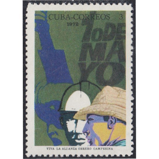 Cuba 1572 1972 Viva la alianza obrero campesina MNH