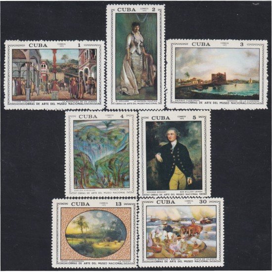 Cuba 1548/54 1971 Obras de Arte del Museo Nacional MNH