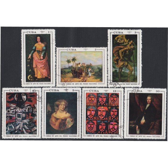 Cuba 1519/25 1971 Obras de Arte del Museo Nacional MNH Cuba 1519/25 1971 Obras de Arte del Museo Nacional MNH